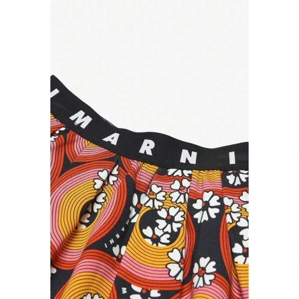 MARNI‎ Circles & Flowers flared short girl's SKIRT Size 4 NEW